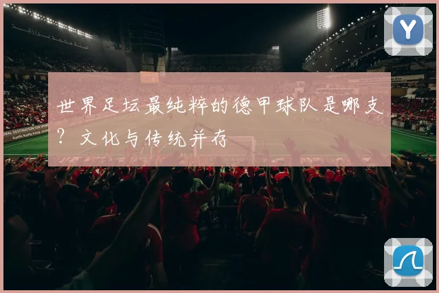 世界足坛最纯粹的德甲球队是哪支？文化与传统并存