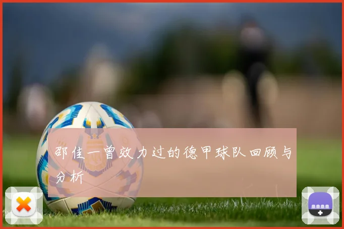 邵佳一曾效力过的德甲球队回顾与分析